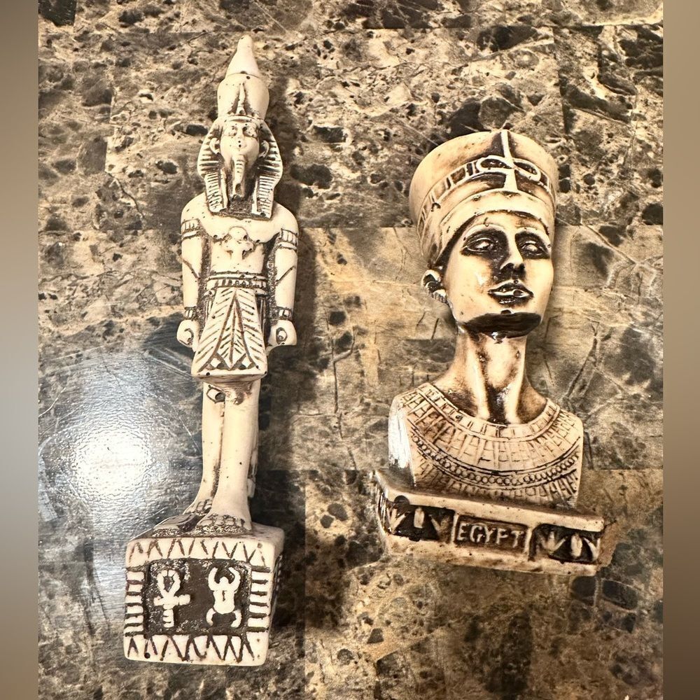 Two Egyptian Statues